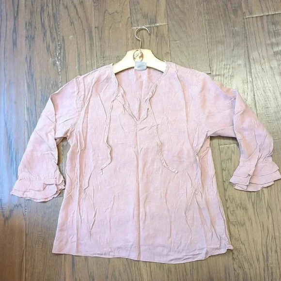 Hemp Blend Blouse - Picture 3 of 11
